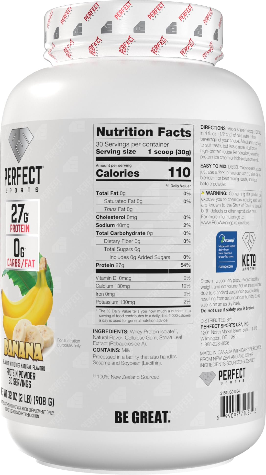 Perfect Sports whey protein