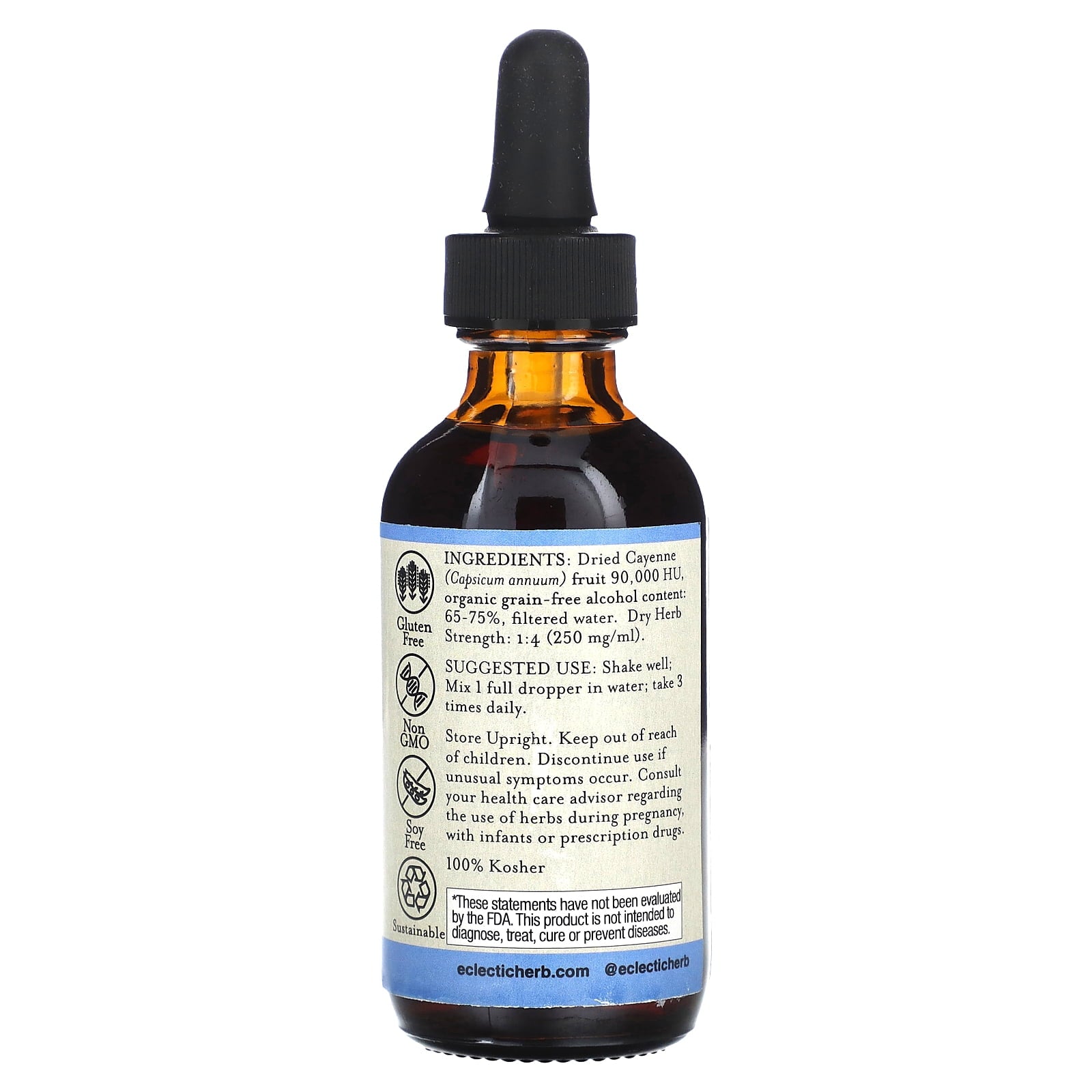 Eclectic Herb Cayenne Extract 2 oz Liquid