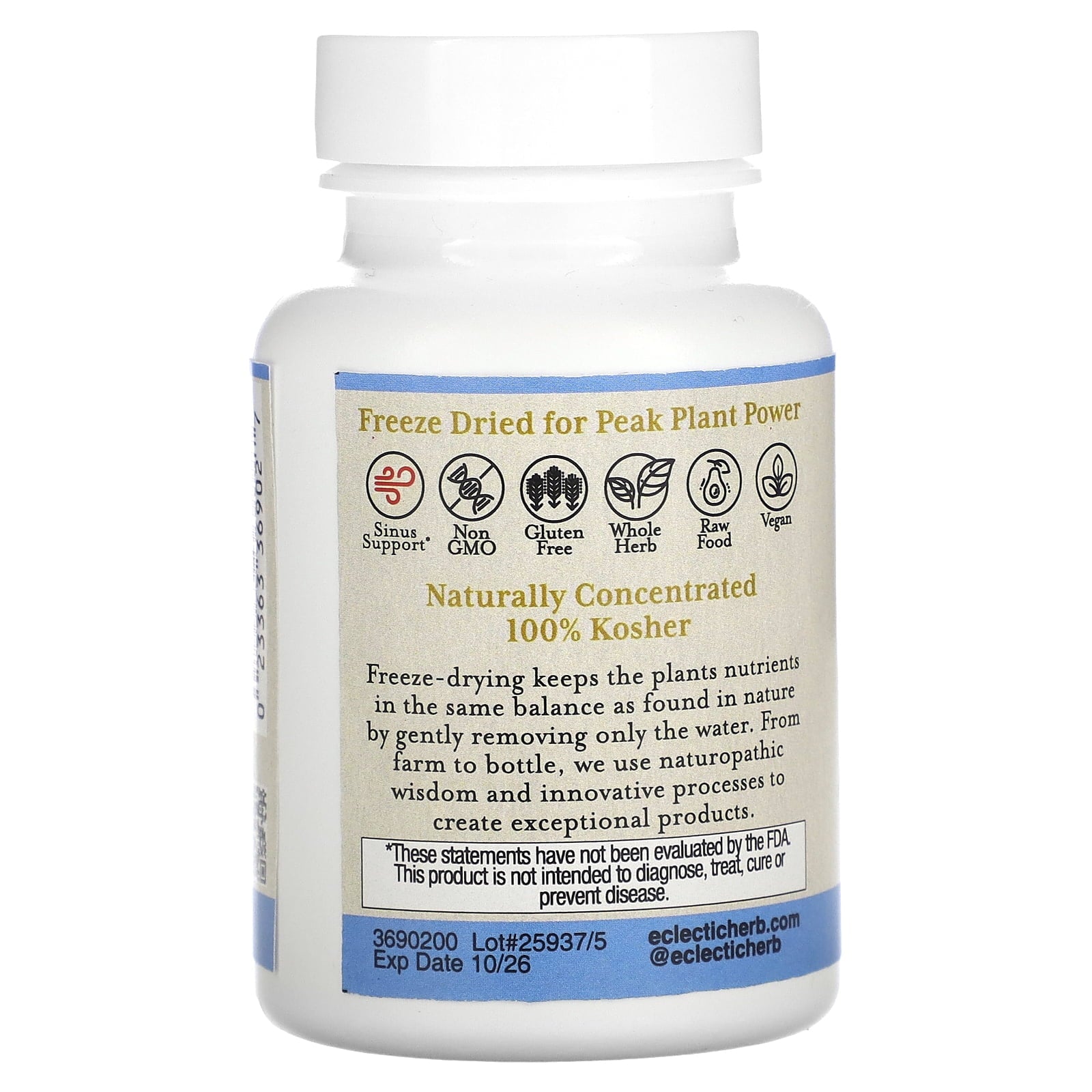 Eclectic Institute - Stinging Nettle Quercetin Fresh Freeze-Dried 350 mg. - 90 Vegetarian Capsules