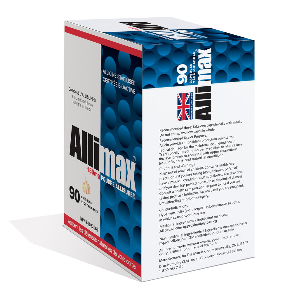 ALLIMAX 180mg 90 Capsules.