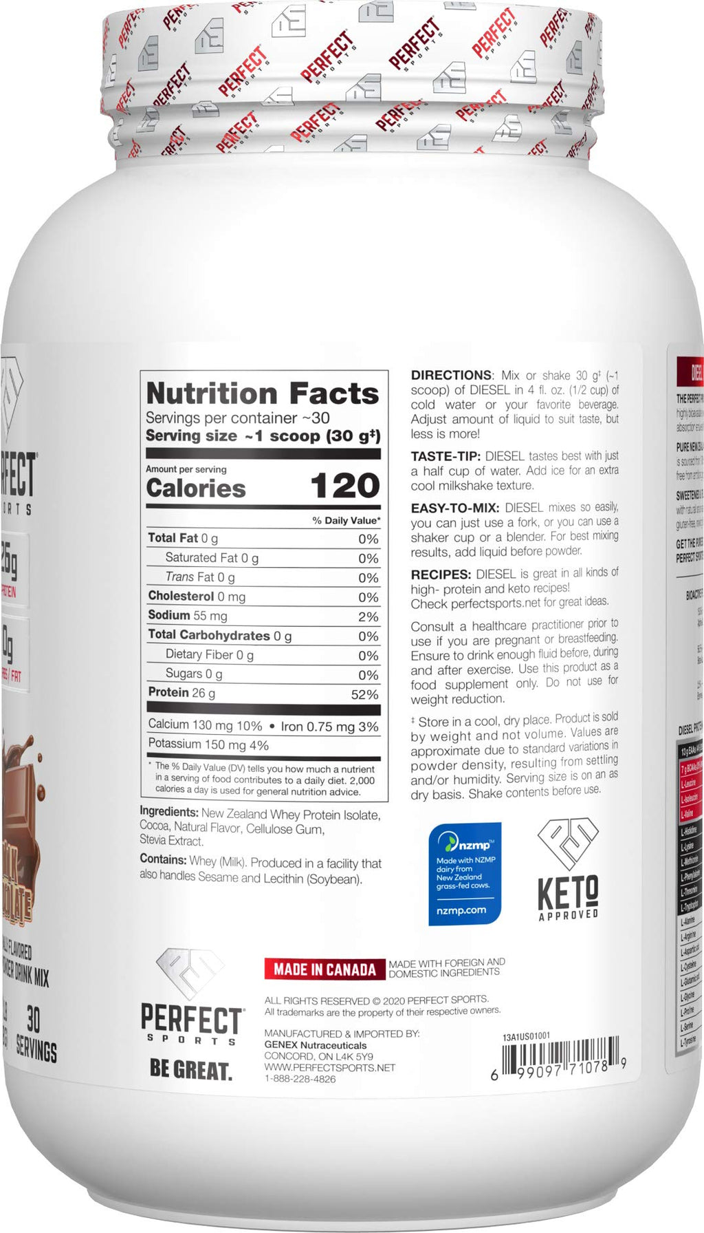 Perfect Sports whey protein