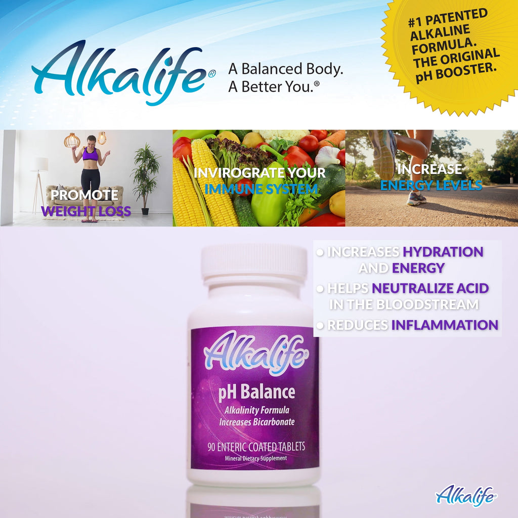 Alkalife pH Balance Tablets Alkalinity Increasing Formula – 90 Tablets