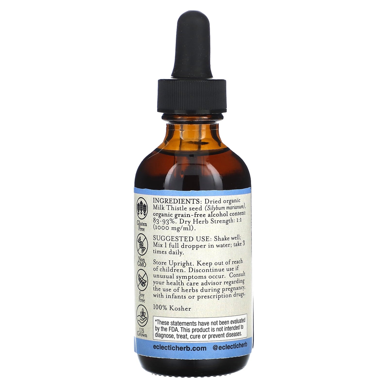 Eclectic Herb Milk Thistle Extract 2 oz Liquid