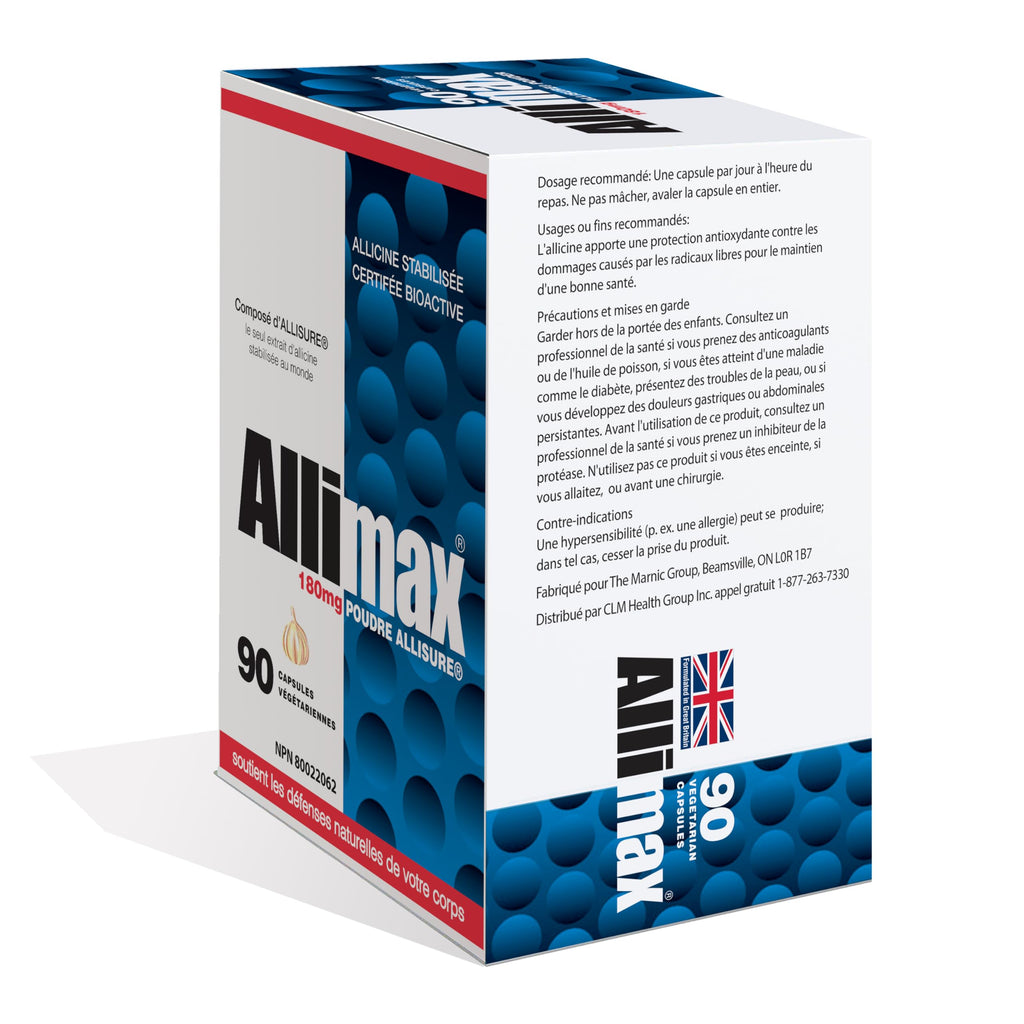 ALLIMAX 180mg 90 Capsules.