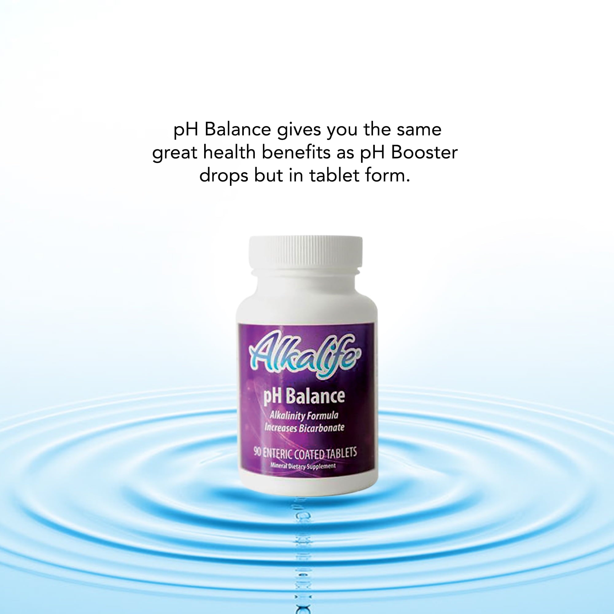 Alkalife pH Balance Tablets Alkalinity Increasing Formula – 90 Tablets