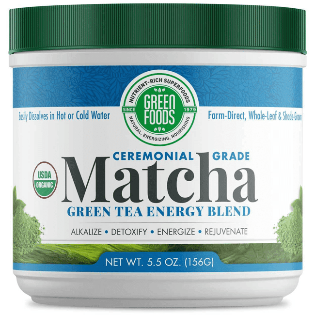 Green Foods Organic Matcha Green Tea Powder, 5.5 Oz