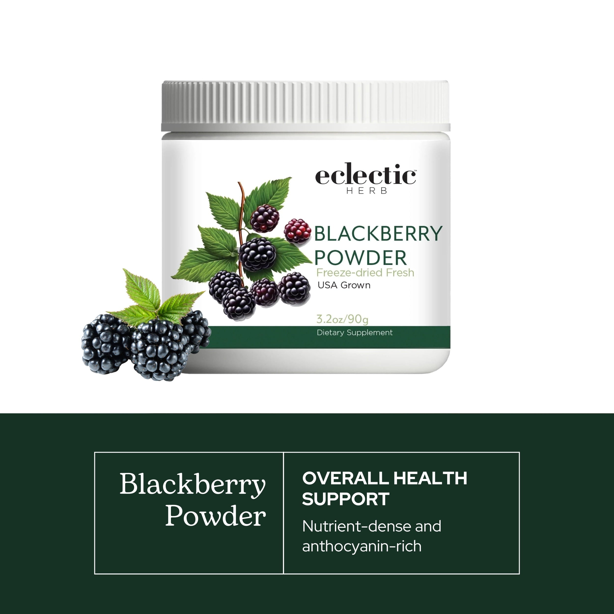 Eclectic Herb Blackberry Powder Freeze-Dried 90 g Powder