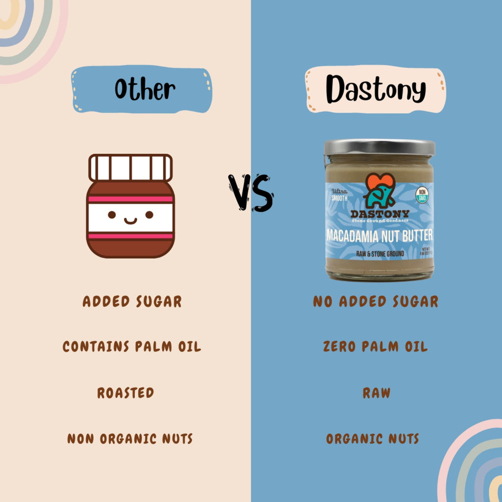 Dastony Organic Macadamia Nut Butter, Ultra Smooth, 8 oz (227 g)