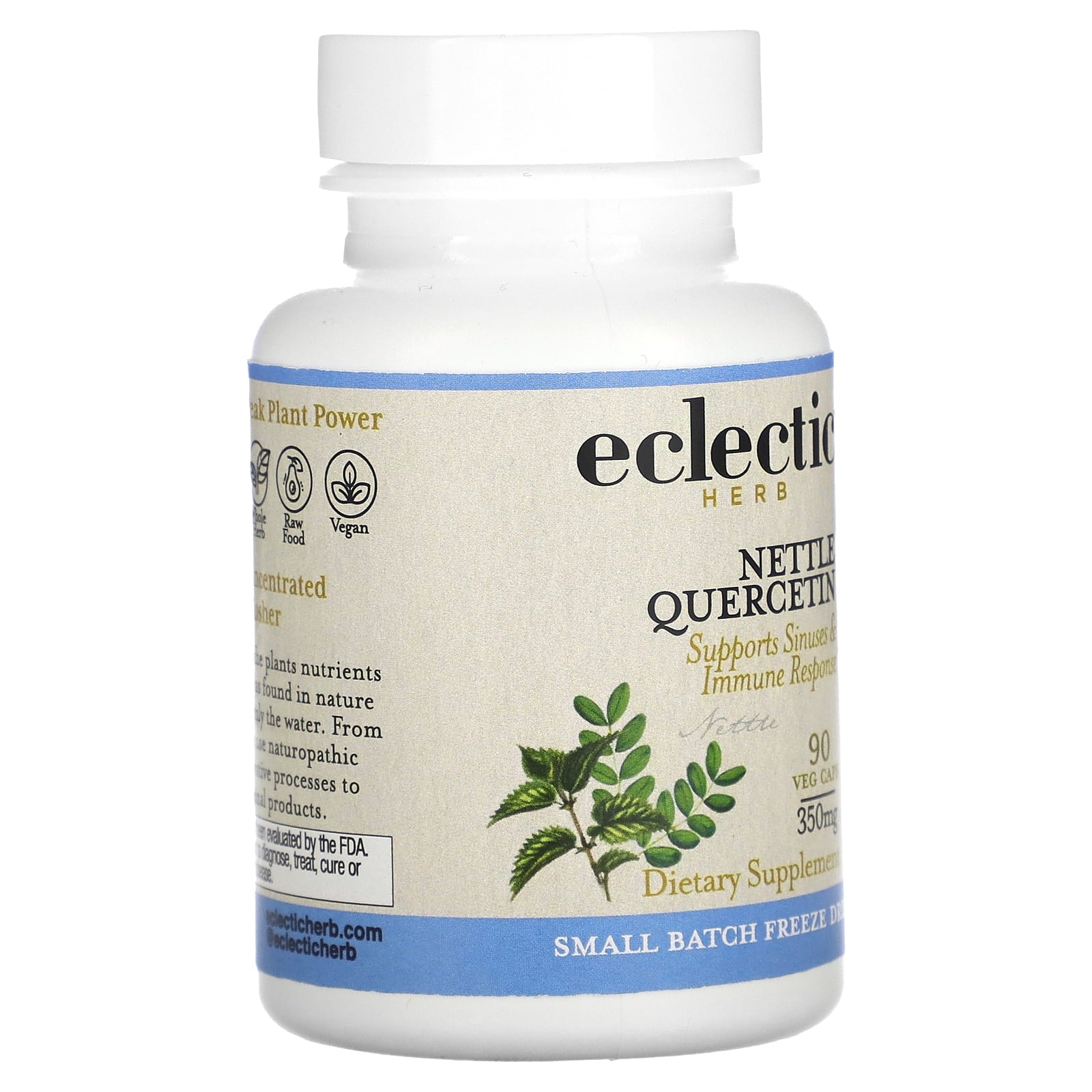 Eclectic Institute - Stinging Nettle Quercetin Fresh Freeze-Dried 350 mg. - 90 Vegetarian Capsules