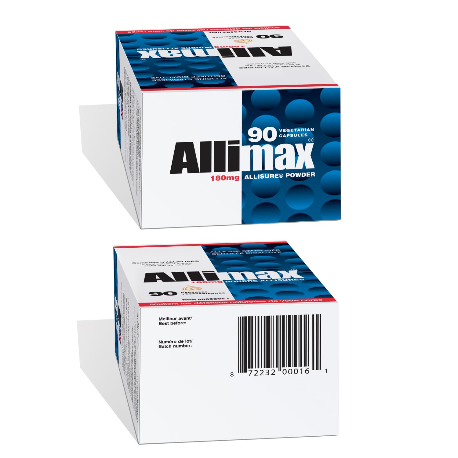 ALLIMAX 180mg 90 Capsules.